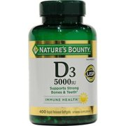 Nature's Bounty Vitamin D3 5000 IU (400 Softgels)