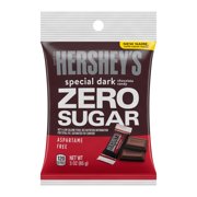 HERSHEY'S SPECIAL DARK Mildly Sweet Sugar Free Chocolate Candy Bars, Individually Wrapped, 3 oz, Bag