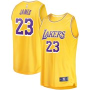 LeBron James Los Angeles Lakers Fanatics Branded Youth Fast Break Replica Player Jersey - Icon Edition - Gold