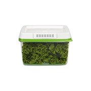rubbermaid freshworks produce saver food storage container, large, 17.3 cup, green