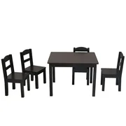 Ktaxon Kids Table and Chairs Set - 4 Chairs and 1 Activity Table for Children Toddlers Furniture Set