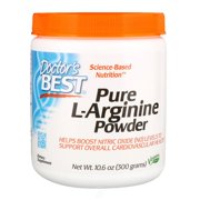 Doctor's Best L-arginine Powder, Non-GMO, Vegan, Gluten Free, Soy Free, Helps Promote Muscle Growth, 300g