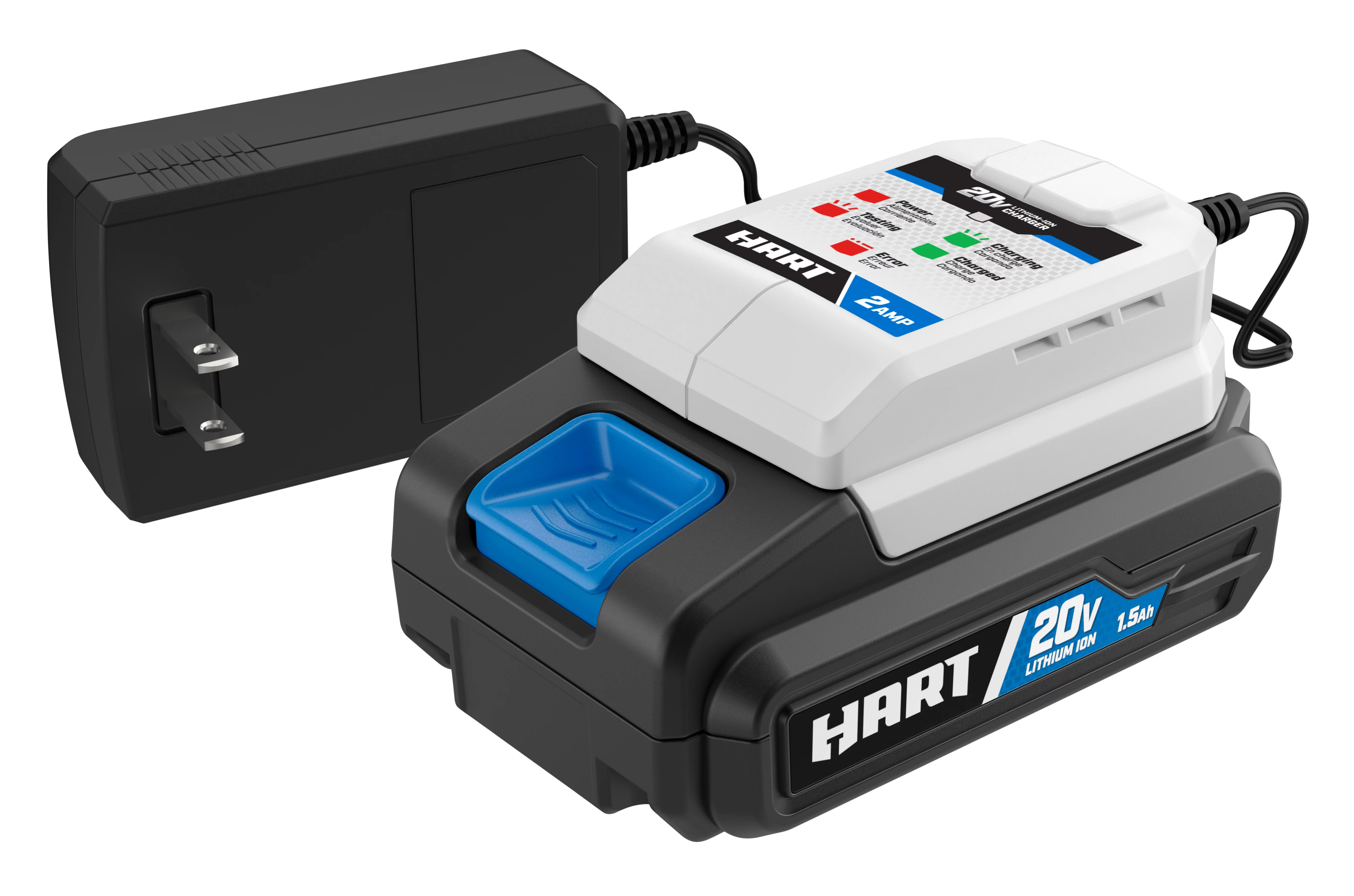 HART 20-Volt Lithium-Ion 1.5Ah Battery and 2Amp Fast Charger Accessory
