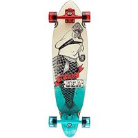 Duster Tuna Longboard Complete Skateboard,Turquoise,33" L X 9.5" W - 22.25" WB