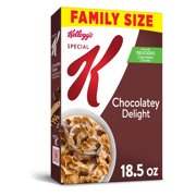 Kellogg's Special K Breakfast Cereal, Chocolatey Delight, Family Size, Good Source of Fiber, 18.5oz