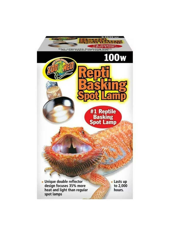 Zoo Med Repti Basking Spot Lamp Replacement Bulb 100 Watts Pack of 2