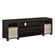 Mainstays Payton View TV Stand with 2 Bins for TVs up to 60", Espresso