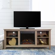 Walker Edison Traditional Fireplace TV Stand for TV's up to 64" - Multiple Finishes