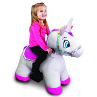 6 Volt Stable Buddies Plush Ride-on - Unicorn and Pony