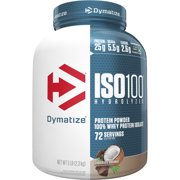 Dymatize ISO100 Hydrolyzed Whey Isolate Protein Powder, Chocolate Coconut, 5 lb