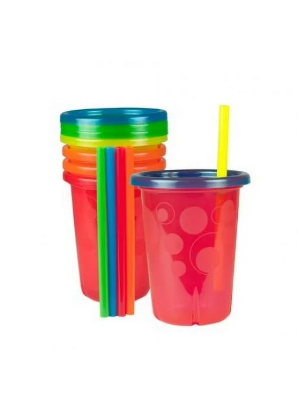 The First Years Straw Cup, Take and Toss, 10 Ounce - 4 Cups