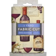David Textiles Cotton Precut Fabric Chateau Vin Rouge 1 Yd X 44 Inches