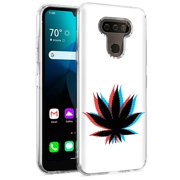 TalkingCase Clear Phone Case LG Harmony 4,Xpression Plus 3,K40S,K400AM,L455DL,Marijuana in 3D Print,Light,Flexible,Protect,USA