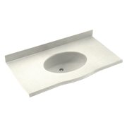 Swanstone 37W x 22.5D in. Europa Solid Surface Vanity Top