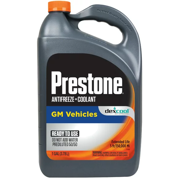 Prestone DEX-COOL Antifreeze+Coolant; Extended Life -1 gal- Ready to Use, 50/50