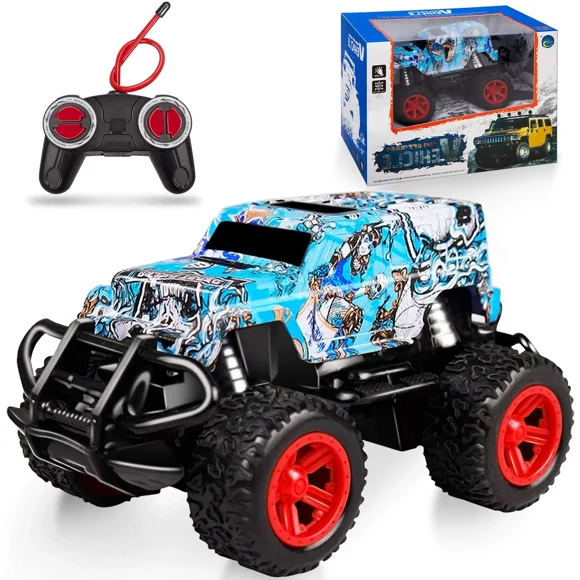 RC Monster Truck off-Road Remote-Control Truck, Waterproof Electric Powered RC Cars All Terrain Toys, Gifts for Kid and Adults
