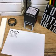 Personalized Square Self Inking Rubber Stamp - Happy Holiday's