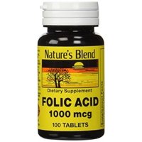Nature's Blend Folic Acid 1000 mcg 1,000 mcg 100 Tabs
