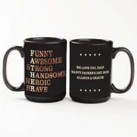 Personalized Coffee Mug for Dad - Father's Day Gift Mug, 15 oz