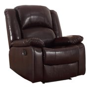 NH Designs Bonded Leather Glider Recliner
