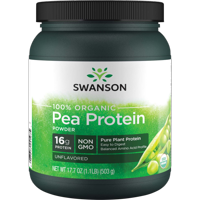 Swanson 100% Certified Organic Pea Protein Powder Non-Gmo 1.1 lb Pwdr