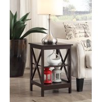 Convenience Concepts Oxford End Table with Open Shelf Storage, Multiple Finishes