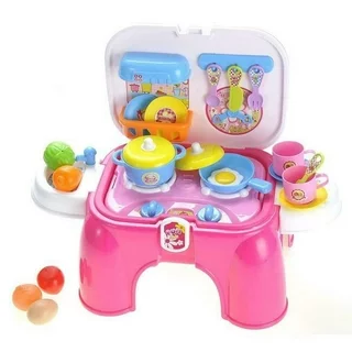 V.I.P. AZImport PS93A Electric Portable Kids Kitchen Cooking Set Toy Lights & Sounds...