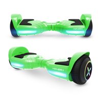 Hover-1 Rocket Hoverboard w/ LED Headlights, 7 MPH Max Speed, 160 lbs Max Weight, 3 Miles Max Distance - Green