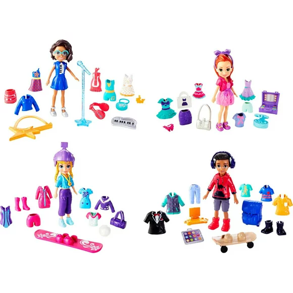 Polly Pocket Squad Style Super Pack with 40+ Themed Accessories