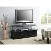 Convenience Concepts Designs2Go Cherry TV Stand with 3 Cabinets for TVs up to 50",