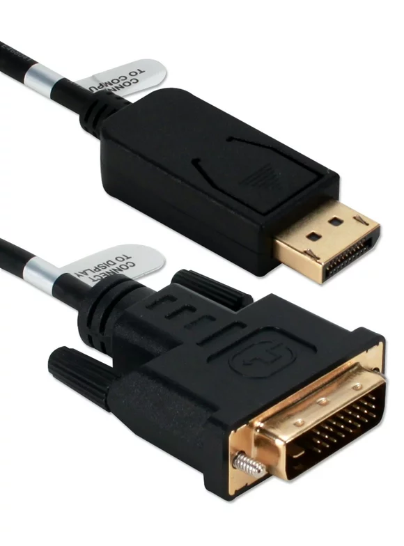 QVS 6ft DisplayPort to DVI Digital Video Cable