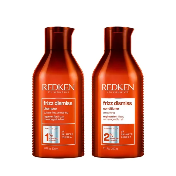 Redken Frizz Dismiss Shampoo & Conditioner Set For Frizzy & Unmanageable Hair 300ml/10.1oz