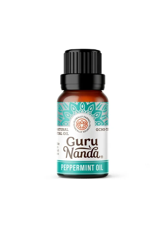 GuruNanda 100% Pure and Natural Peppermint Oil for Aromatherapy, & Diffuser - 15ml