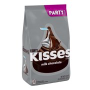HERSHEY'S KISSES Milk Chocolate Candy, Individually Wrapped, 35.8 oz, Party Bag