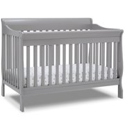Delta Children Canton Deluxe 6-in-1 Convertible Crib, Grey