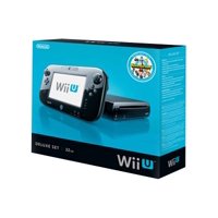 Black Wii U 32GB Deluxe + Nintendo Land - FACTORY REFURBISHED BY NINTENDO