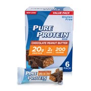 Pure Protein Bars, Chocolate Peanut Butter, 20g Protein, 1.76 Oz, 6 Ct