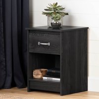 South Shore Tassio Modern Farmhouse 1-Drawer Nightstand, Multiple Colors