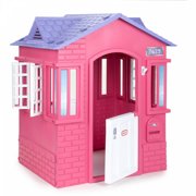 Kids Playhouse Princess Cottage Girls Toddler Pretend Play Pink Window Shutters