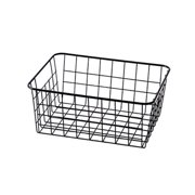 sturdy small wire storage basket with kitchen food pantry papers home office desk shelf bathroom laundry room shelf bedroom bed room
