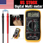 Digital Multimeter AC/DC Voltage Current Ohm Capacitance Frequency Diode Transistor Audible Continuity, Multi Tester with LCD Display
