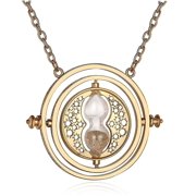 18K Gold Plated Stainless Steel Harry Potter Time Turner Necklace hour Hourglass