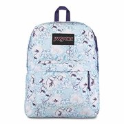 JanSport Black Label Superbreak Backpack - Lightweight School Bag - Blue Sketch Floral Print