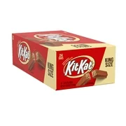 KIT KAT Milk Chocolate Wafer King Size Candy, Bulk Candy, 3 oz, Bars (24 ct)