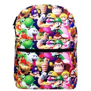 Kids Children School Large Backpack School Bag 16" 3D Printed Super Mario Bros