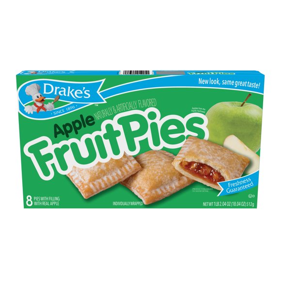 Drake's Apple Fruit Pies, 8 ct, 18.04 oz