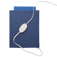 Sunbeam Heating Pad with Easy-to-Use Slide Controller Designed for Users with Arthritis, Newport Blue
