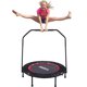 image 0 of HEKA Trampoline Folding Fitness Trampoline 40" Heavy Duty Foldable Mini Trampoline Re-bounder with Foam Handle for Adults Kids Indoor/Garden Workout , Max Load 330Lbs KI2O