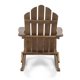 image 5 of Cara Outdoor Adirondack Acacia Wood Rocking Chair, Dark Brown Finish