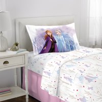 Frozen 2 Kids Elsa and Anna Super Soft Microfiber Bedding Sheet Set, White